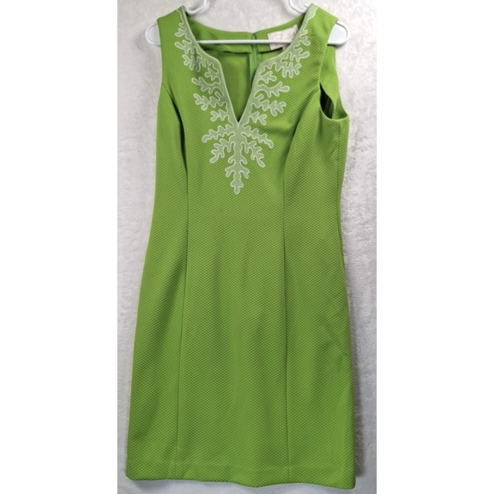 Cappagallo Amaya Lime Green Dress Women’s Size 6 US -
